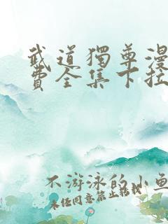 武道独尊漫画免费全集下拉式漫画