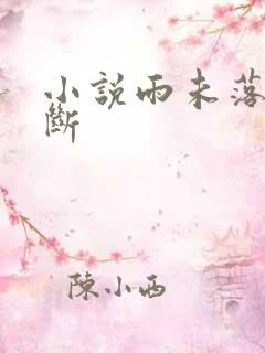 小说雨未落情已断