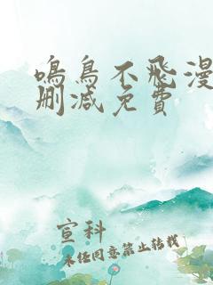 鸣鸟不飞漫画无删减免费