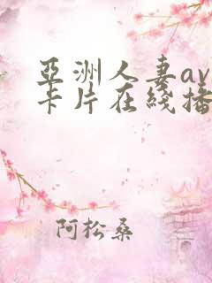 亚洲人妻av不卡片在线播放