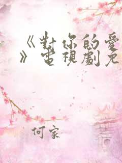 《对你的爱很美》电视剧免费观看