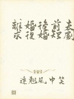 离婚后前夫哭着求复婚短剧免费观看