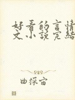 好看的言情高干文小说完结