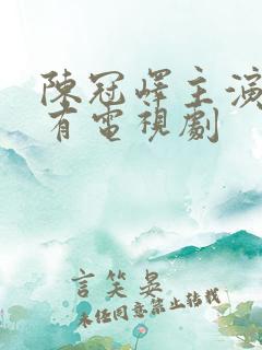 陈冠峄主演的所有电视剧