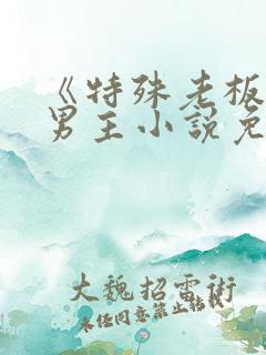 《特殊老板》双男主小说免费阅读