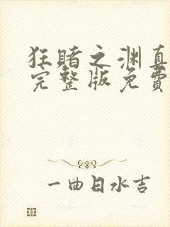 狂赌之渊真人版完整版免费的