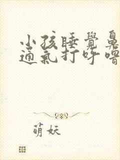 小孩睡觉鼻子不通气打呼噜