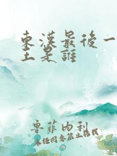 东汉最后一位帝王是谁