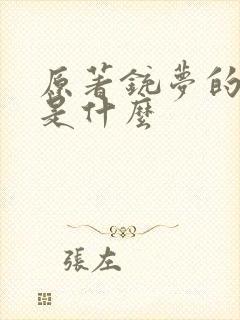 原著铳梦的结局是什么