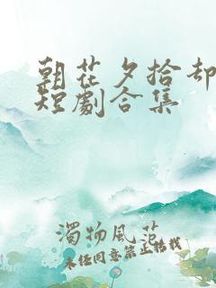 朝花夕拾却已迟短剧合集