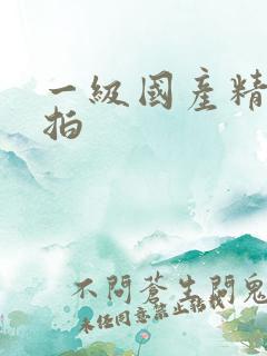 一级国产精品自拍