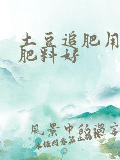 土豆追肥用什么肥料好