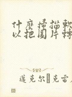 什么扫描软件可以把图片转成pdf