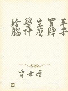 给学生买平板电脑什么牌子好