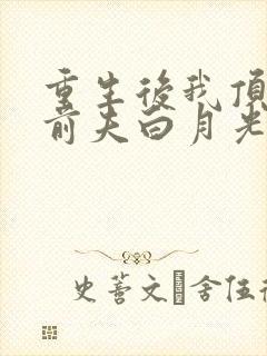 重生后我顶替了前夫白月光结局怎么样