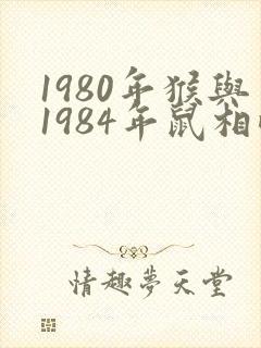 1980年猴与1984年鼠相配吗