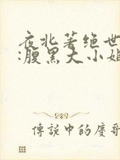 夜北著绝世神医:腹黑大小姐