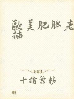 欧美肥胖老妇乱插
