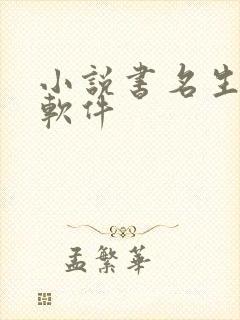 小说书名生成器软件