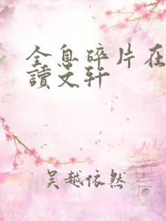全息碎片在线阅读文轩