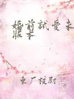 婚前试爱未删减版本