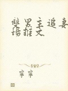 双男主追妻火葬场推文