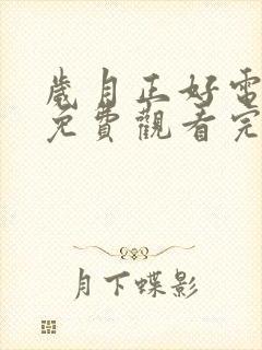 岁月正好电视剧免费观看完整版高清