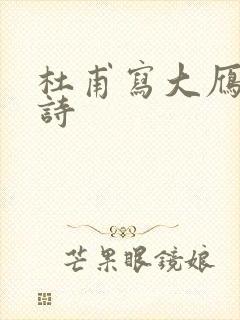 杜甫写大雁塔的诗