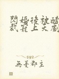 闪婚后被醋王总裁宠上天剧情