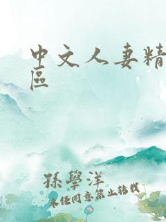 中文人妻精品一区