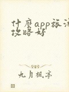 什么app旅游攻略好