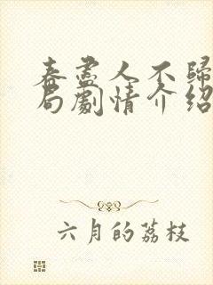 春尽人不归大结局剧情介绍