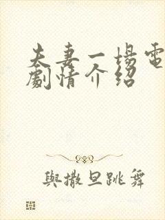 夫妻一场电视剧剧情介绍