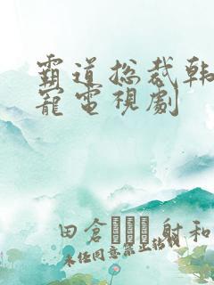 霸道总裁韩剧甜宠电视剧