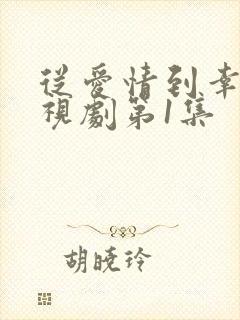 从爱情到幸福电视剧第1集