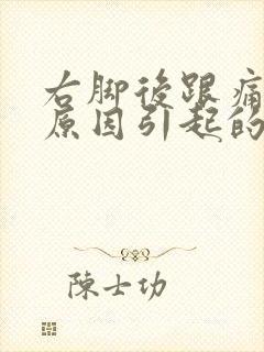 右脚后跟痛什么原因引起的女性