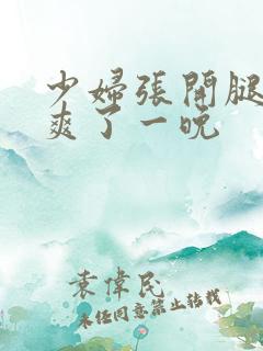 少妇张开腿让我爽了一晚