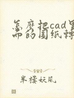 怎么把cad里面的图纸转成pdf
