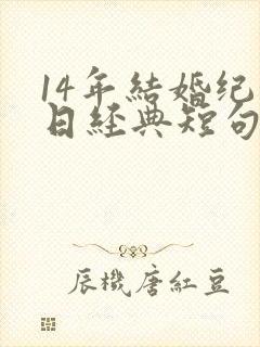 14年结婚纪念日经典短句发朋友圈