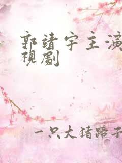 郭靖宇主演的电视剧