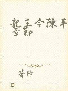 龙王令陈平全部章节