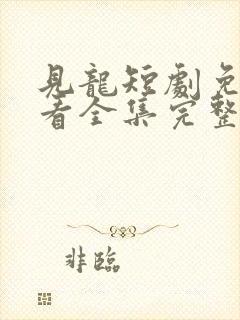 见龙短剧免费观看全集完整版