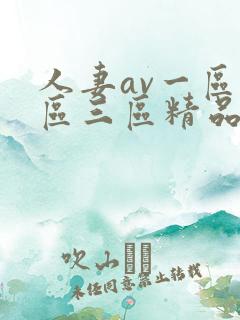 人妻av一区二区三区精品污污