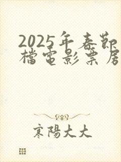 2025年春节档电影票房