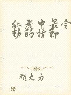 红岩中最令我感动的情节