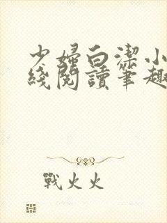少妇白洁小说在线阅读笔趣阁