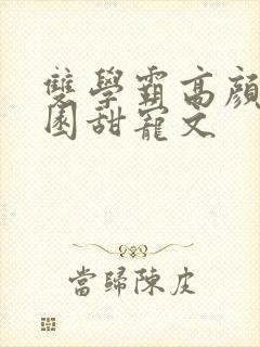 双学霸高颜值校园甜宠文