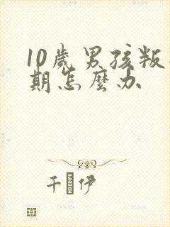 10岁男孩叛逆期怎么办