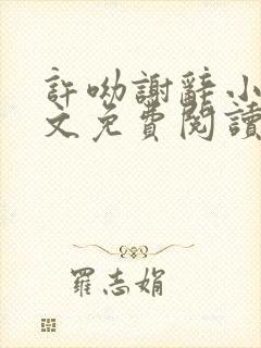 许呦谢辞小说全文免费阅读