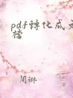 pdf转化成文档